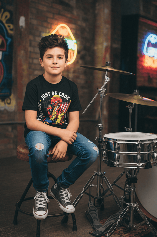 Cool Skeleton — Pure Cotton Kids' T-Shirt ODMPOD