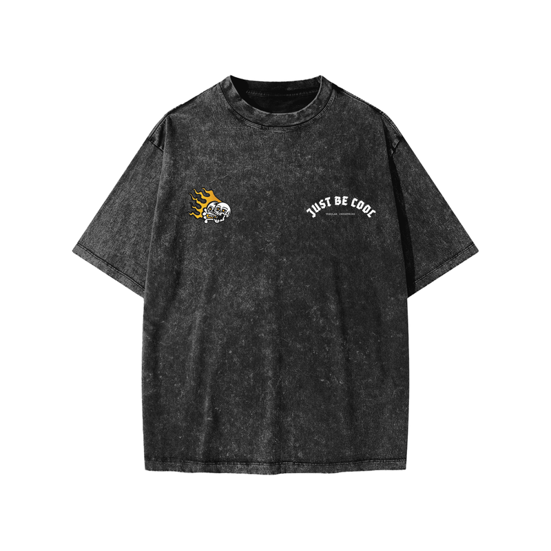 JUST BE COOL - Snow Washed Kids' T-Shirt - Tubular
