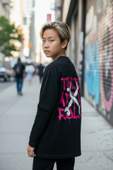 Kid's Drop Shoulder Long Sleeve T-Shirt ODMPOD
