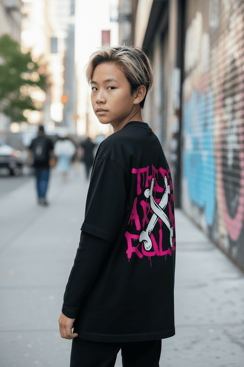 No Rules - Kids' Drop Shoulder Long Sleeve T - Tubular