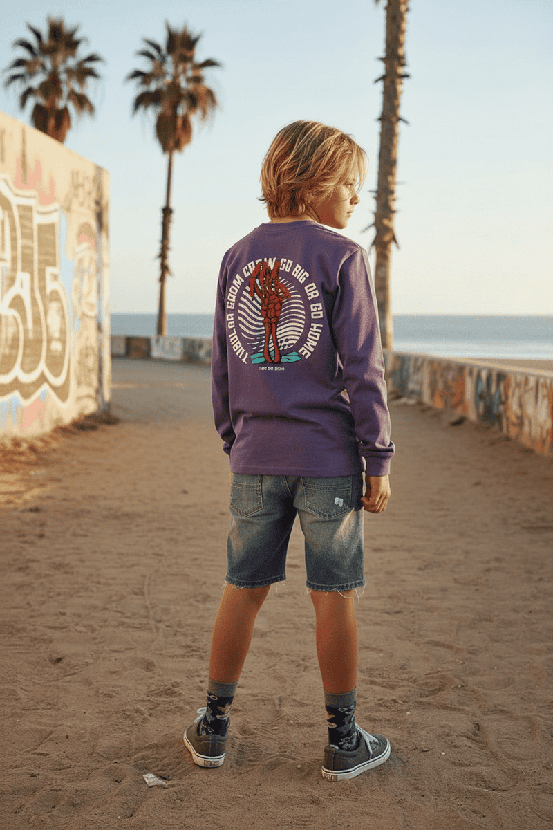 Just Be Cool — Kids' Drop Shoulder Long Sleeve - Tubular