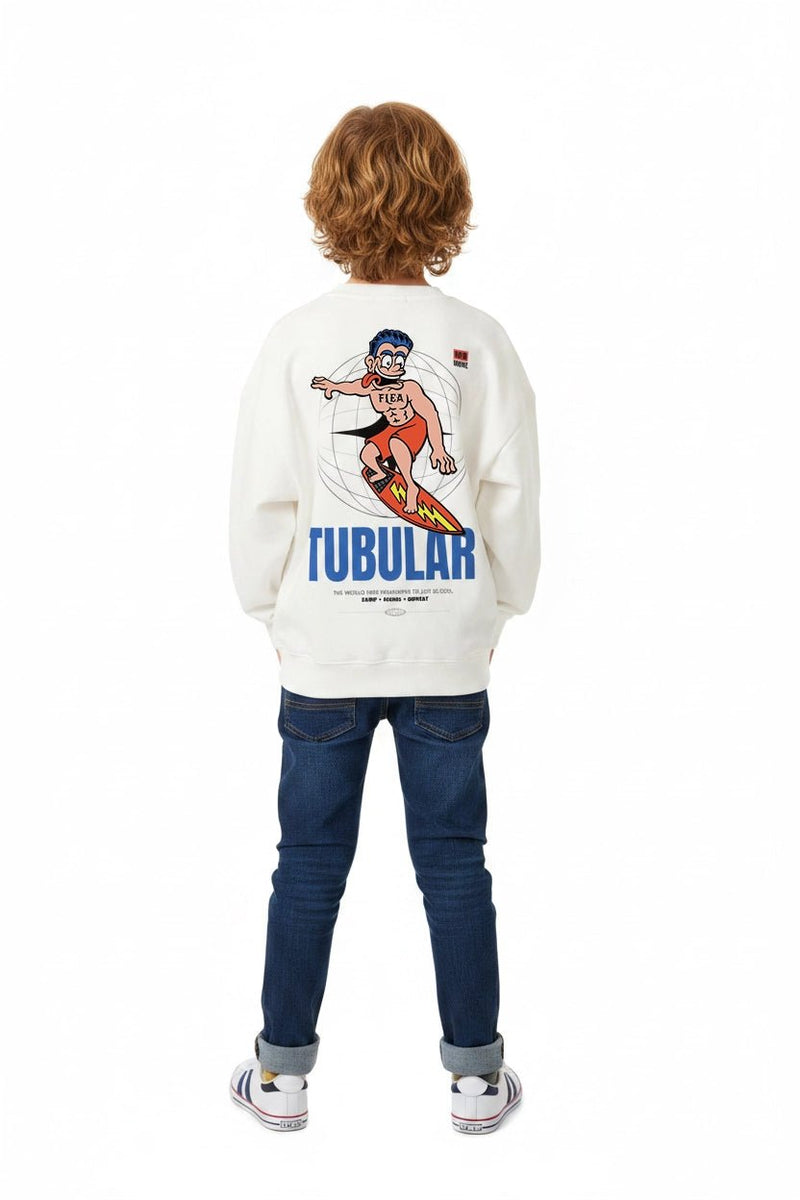 Flea's World 'Light' — Kids' Cozy Crewneck Sweatshirt - Tubular