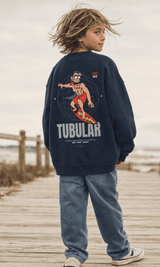 Flea's World 'Dark' — Kids' Cozy Crewneck Sweatshirt - Tubular