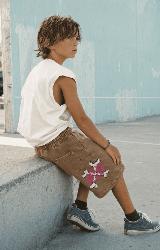 Grom Life — Snow Washed Kids' Shorts - Tubular