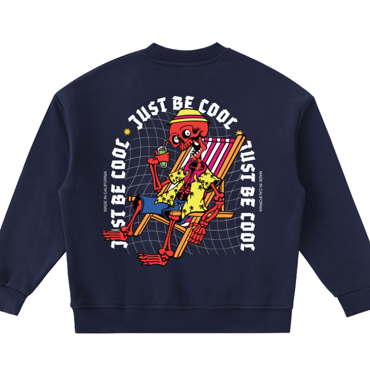Skeleton Dude — Kids' Cozy Crewneck Sweatshirt