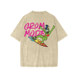 Grom Mode 'Sue - Nami' — Snow Washed Kids' T-Shirt - Tubular