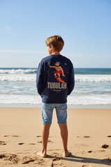 Flea's World 'Dark' — Kids' Cozy Crewneck Sweatshirt - Tubular